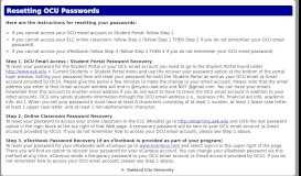 
							         Help with OCU Passwords - edcot								  
							    