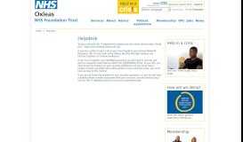
							         Helpdesk - Oxleas NHS Foundation Trust								  
							    