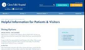
							         Helpful Information - Glens Falls Hospital								  
							    