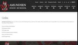 
							         Helpful Links - Amundsen High School								  
							    