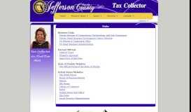
							         Helpful Links - Lois Howell-Hunter - Jefferson County Tax Collector								  
							    
