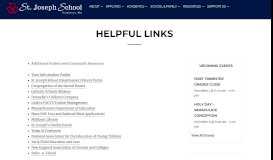 
							         Helpful Links - Saint Joseph School Fairhaven MA								  
							    