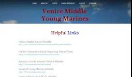 
							         Helpful Links - Venice Middle School Young Marines								  
							    