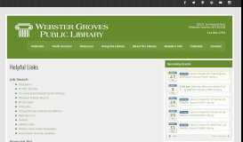 
							         Helpful Links – Webster Groves Public Library								  
							    