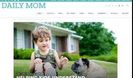 
							         Helping Kids Understand The Death Of A Pet » Daily Mom								  
							    