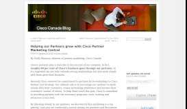 
							         Helping our Partners grow with Cisco Partner Marketing Central ...								  
							    