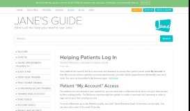 
							         Helping Patients Log In | Jane App - Practice Management ...								  
							    