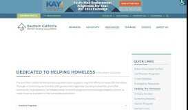 
							         Helping The Homeless - San Diego County Apartment Association								  
							    