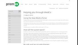 
							         Helping you through MedCo | Premex Services								  
							    