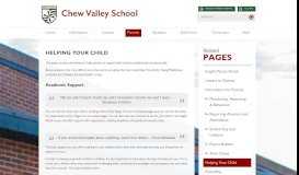 
							         Helping Your Child - Chew Valley School								  
							    