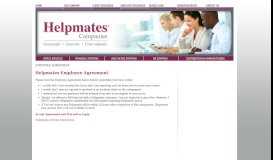 
							         Helpmates StaffingEmployee Agreement - Helpmates Staffing								  
							    