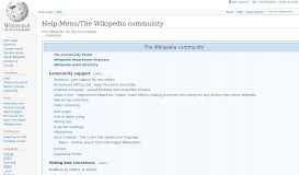 
							         Help:Menu/The Wikipedia community - Wikipedia								  
							    