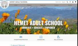 
							         Hemet Adult School								  
							    