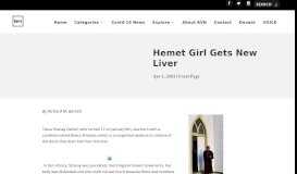 
							         Hemet Girl Gets New Liver | Black Voice News								  
							    