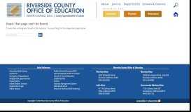 
							         Hemet Unified - Riverside County Office of Education								  
							    