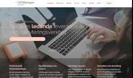 
							         Hemsida - HR Manager Talent Solutions Sverige								  
							    