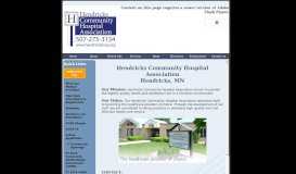 
							         Hendricks Community Hospital Association								  
							    