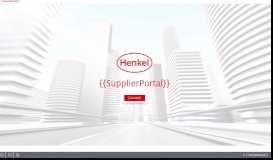 
							         Henkel Supplier Portal								  
							    