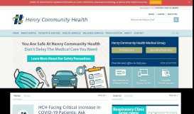 
							         Henry Community Health | caring • compassion • community ...								  
							    