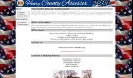 
							         Henry County Assessor								  
							    