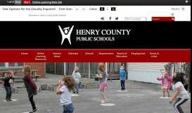 
							         Henry County Public Schools: Home								  
							    