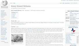 
							         Henry Howell Williams - Wikipedia								  
							    