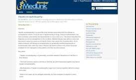 
							         Hepatic encephalopathy - Introduction - MedLink Neurology								  
							    