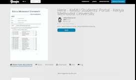 
							         Here - KeMU Students' Portal - Kenya Methodist University - Yumpu								  
							    