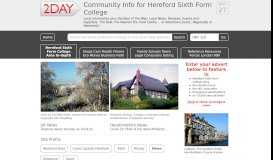 
							         Hereford Sixth Form College - Accommodation around Hereford								  
							    