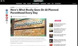 
							         Here's What Really Goes On At Planned Parenthood Every Day ...								  
							    