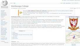 
							         Heretaunga College - Wikipedia								  
							    