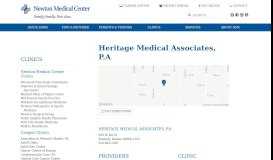 
							         Heritage Medical Associates, P.A - Newton Medical Center								  
							    