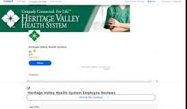 
							         Heritage Valley Health System Employee Reviews - Indeed								  
							    