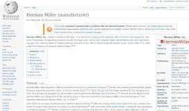 
							         Herman Miller (manufacturer) - Wikipedia								  
							    