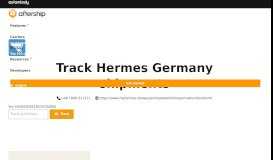 
							         Hermes Germany Tracking - AfterShip								  
							    