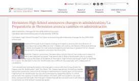 
							         Hermiston High School announces changes in administration/La ...								  
							    