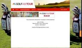 
							         Hermitage Event Portal :: Contact Information - Golf AM Tour								  
							    