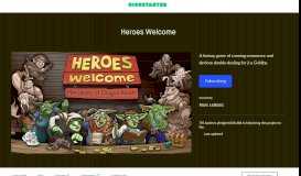 
							         Heroes Welcome by Marc LeBlanc — Kickstarter								  
							    