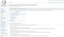 
							         Herrmann Brain Dominance Instrument - Wikipedia								  
							    