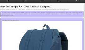 
							         Herschel Supply Co. Little America Backpack in stock at SPoT Skate ...								  
							    
