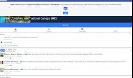 
							         Hertfordshire International College (HIC) - Home | Facebook								  
							    