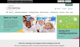 
							         Herts for Learning: Homepage								  
							    