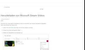 
							         Herunterladen von Microsoft Stream-Videos | Microsoft Docs								  
							    