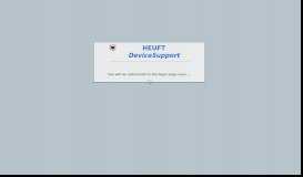 
							         HEUFT DeviceSupport login								  
							    