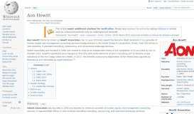 
							         Hewitt Associates - Wikipedia								  
							    