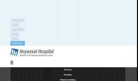 
							         Heywood Family Medicine - Heywood Hospital								  
							    