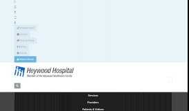 
							         Heywood Hospital's Patient Portal Offers Easy, Private Access to Vital ...								  
							    