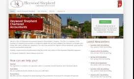 
							         Heywood Shepherd - Chartered Accountants in Macclesfield								  
							    