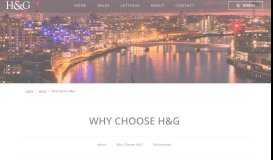 
							         H&G Riverside » Why Choose H&G								  
							    