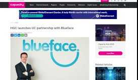 
							         HGC launches UC partnership with Blueface - Capacity Media								  
							    